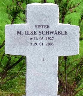 Sr Ilse's Headstone